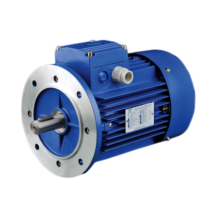 紫光電機(jī) MS7134 B5 藍(lán)色 0.55KW三相異步電機(jī)